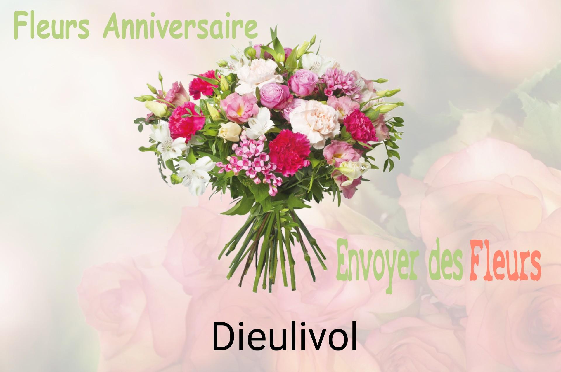 Bouquet de fleurs d’anniversaire livré à Dieulivol